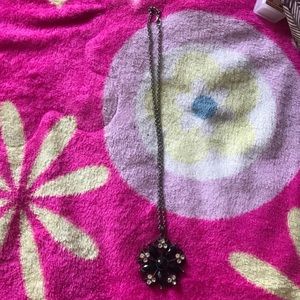 Necklace with a flower